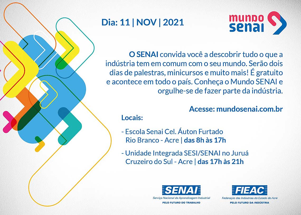 Convite Mundo SENAI